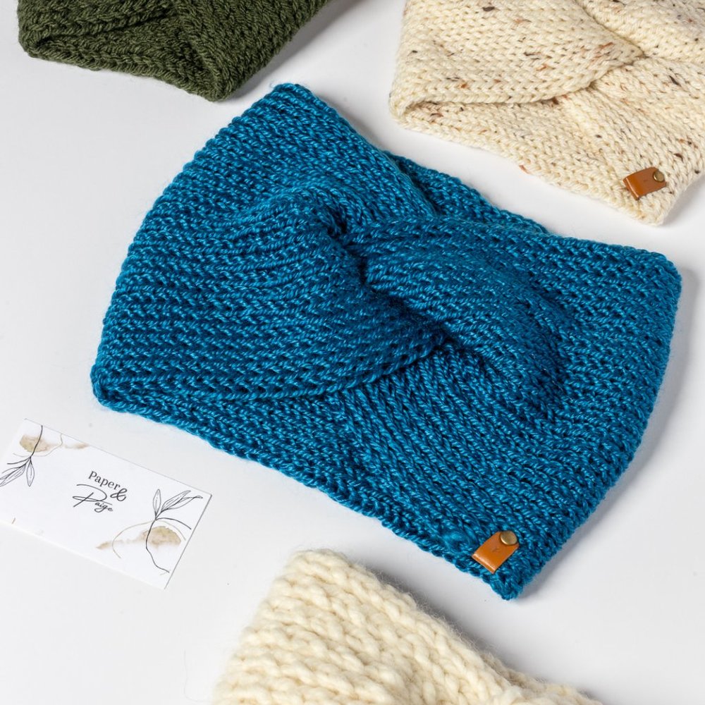 Knit twist headband - Picture 2 of 6